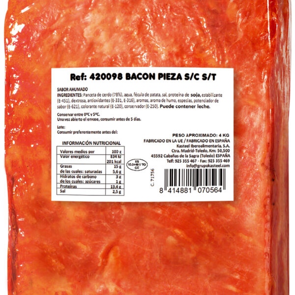 420098- Bacon pieza ahumado.