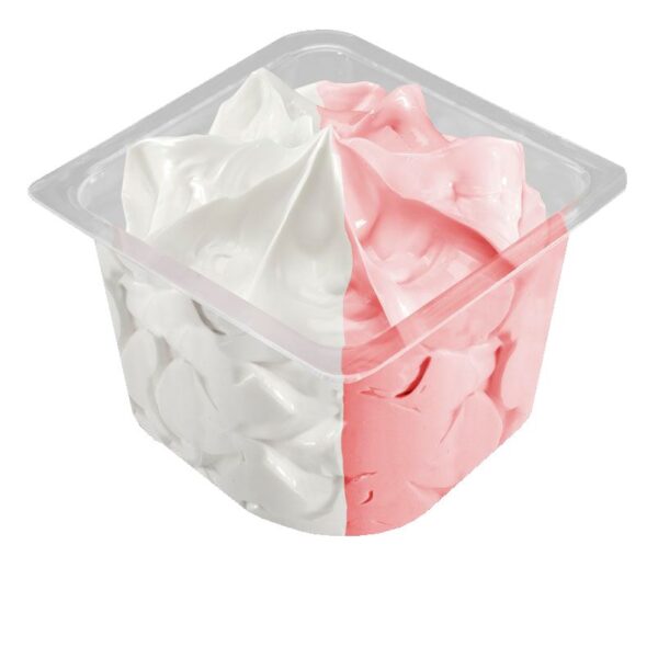 70005 - Vasito colectividad fresa y nata 75ml