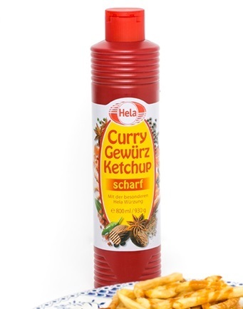 7212. Ketchup Curry picante Hela.