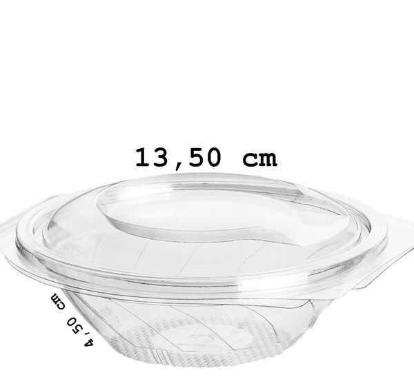 9044 BOL ENSALADERA PET TRANSPARENTE 375 CC 135X45 MM