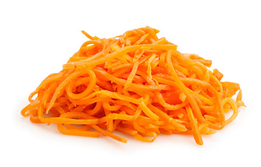 carrot shredded isolated