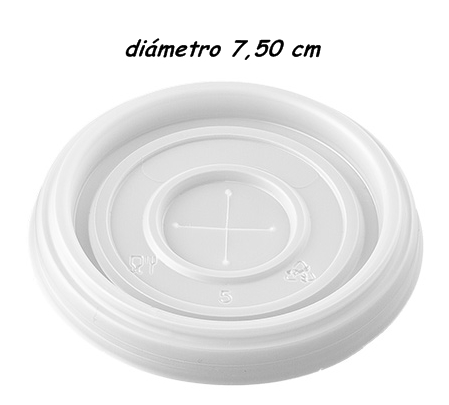 9106 TAPA VASO POREX 7 OZ BLANCO 200 ML