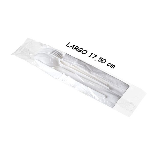 9118 SET CUCHARA-TENEDOR CUCHIILLO SERVILLETA