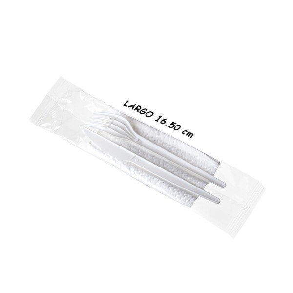 9121 SET TENEDOR CUCHILLO SEVILLETA 30X30 BLANCO