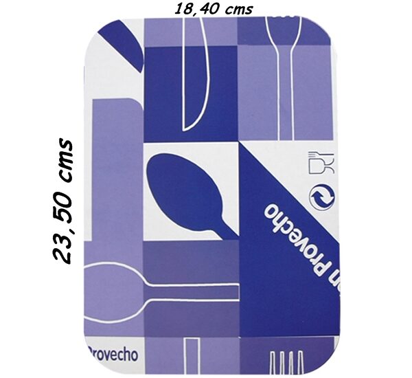 9132 TAPA ENVASE ALUM. RECTANG.239x187 100x6